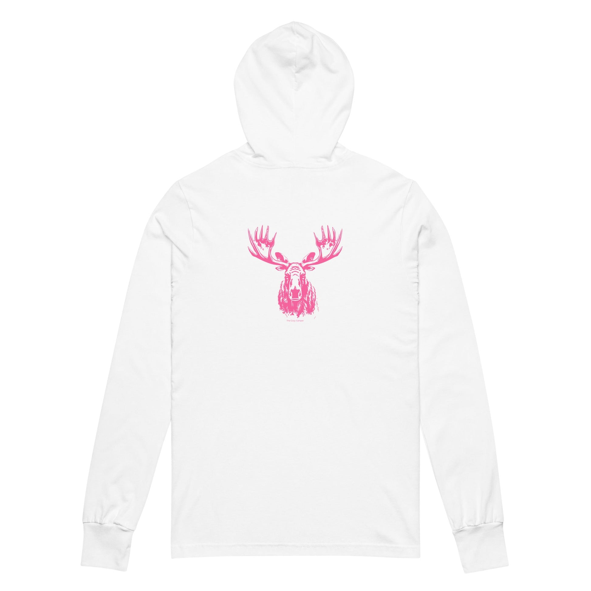 Moose Hooded long - sleeve tee - The Cozy Camper LLC