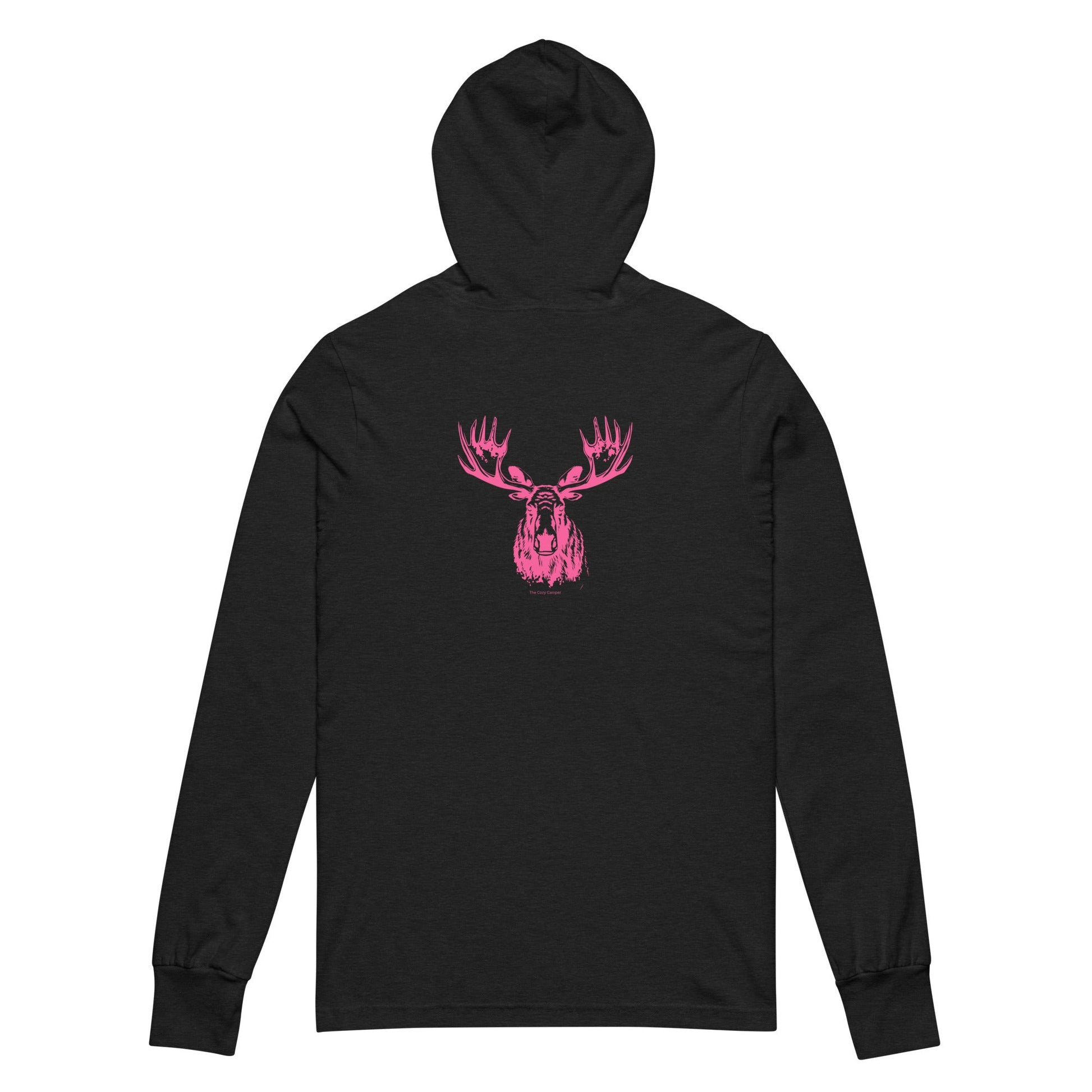 Moose Hooded long - sleeve tee - The Cozy Camper LLC