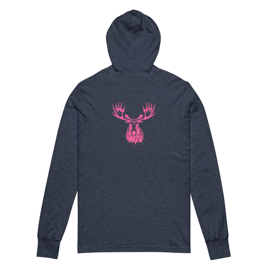 Moose Hooded long - sleeve tee - The Cozy Camper LLC