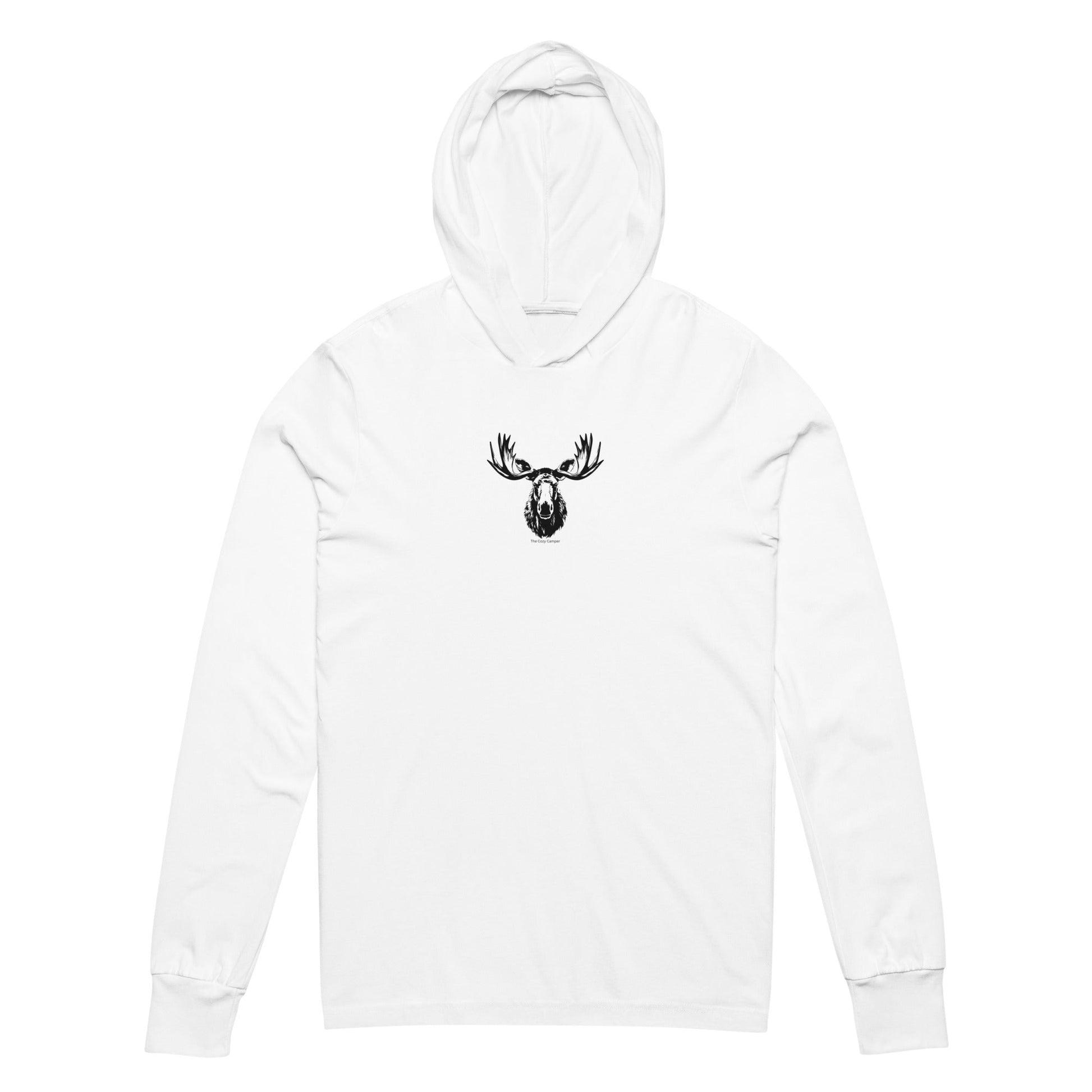 Moose Hooded long - sleeve tee - The Cozy Camper LLC