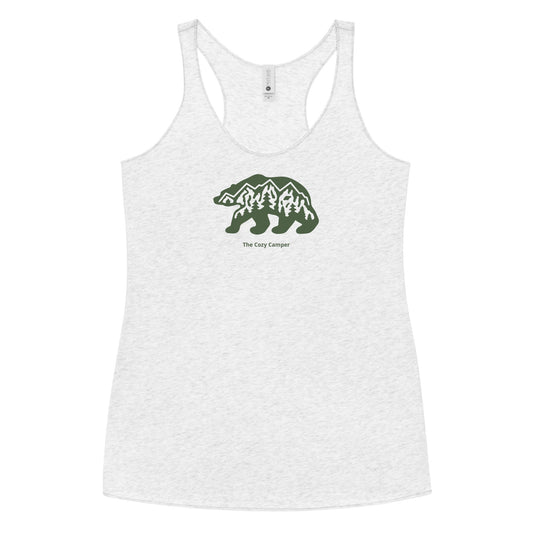 Women's Bear Racerback Tank - The Cozy Camper LLC