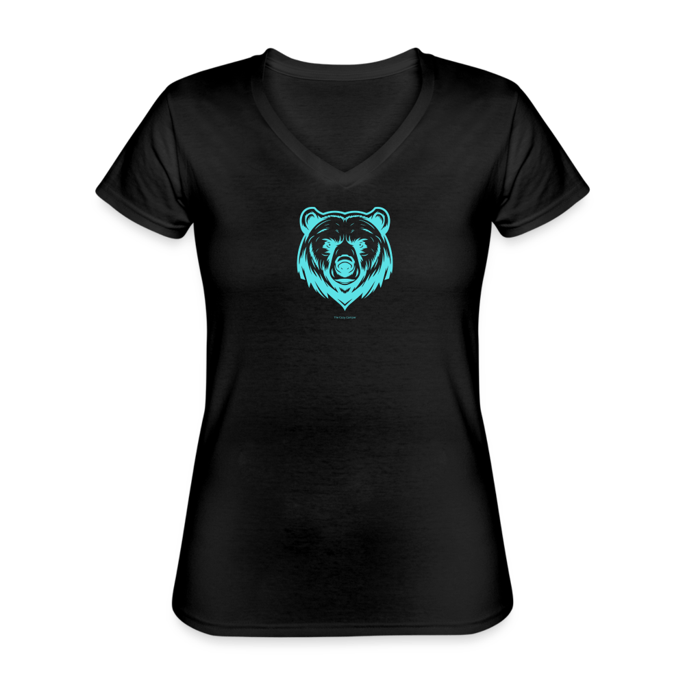 Women's Bear V - Neck T-Shirt - The Cozy Camper LLC