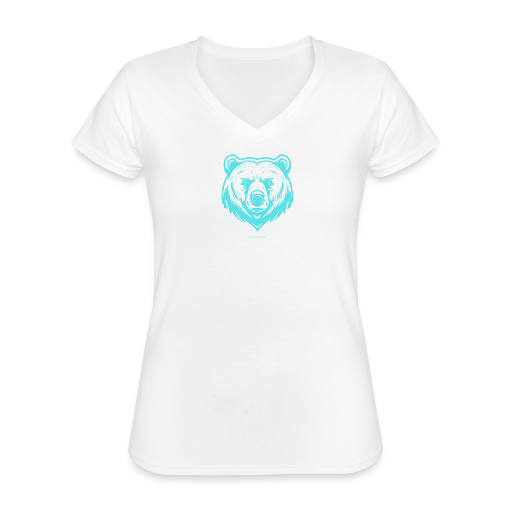 Women's Bear V - Neck T-Shirt - The Cozy Camper LLC