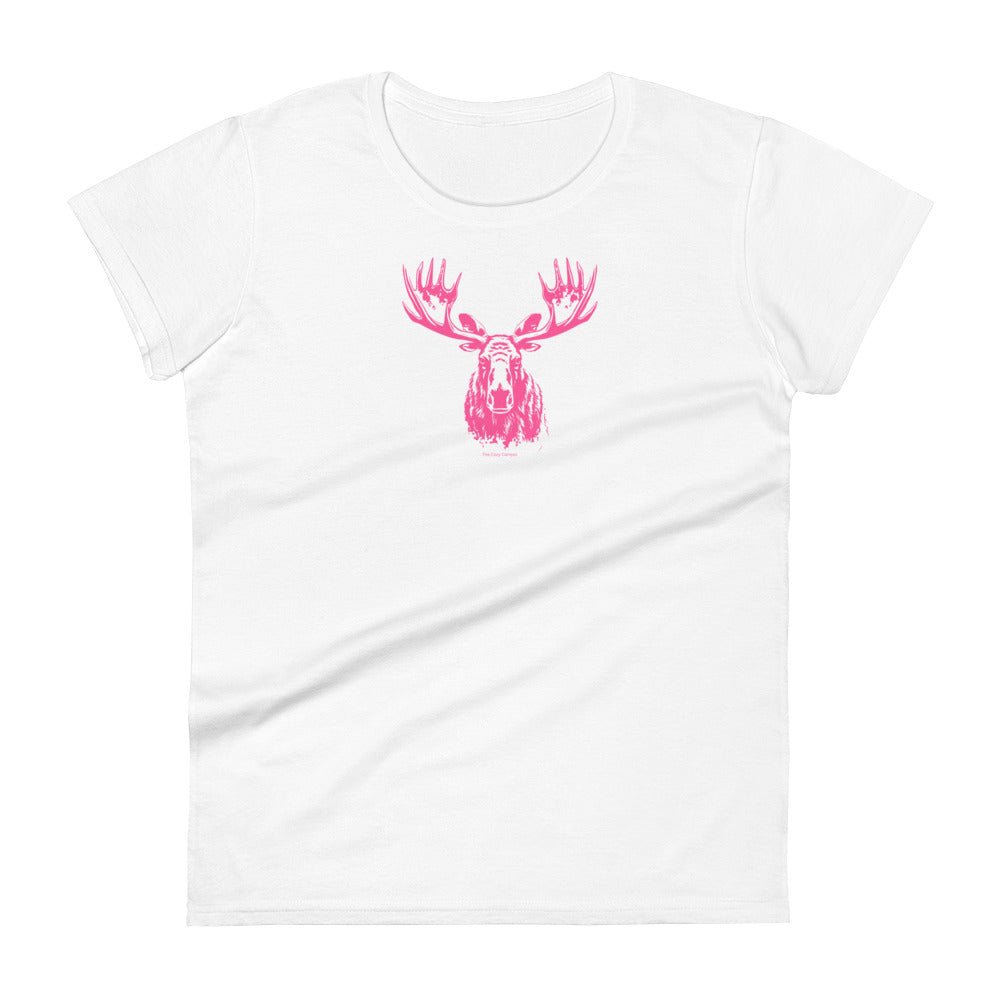 Women's moose short sleeve t-shirt - The Cozy Camper LLC