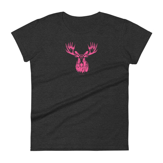 Women's moose short sleeve t-shirt - The Cozy Camper LLC