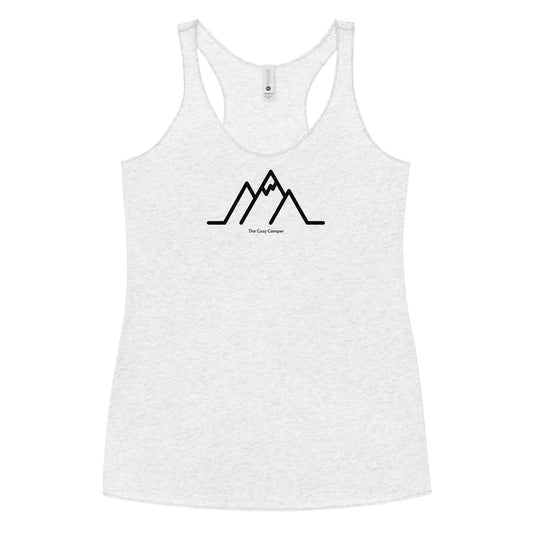 Women's Mountain Racerback Tank - The Cozy Camper LLC