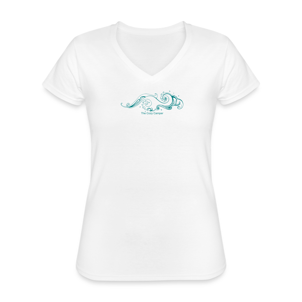 Women's V - Neck T-Shirt - The Cozy Camper LLC